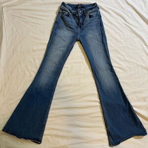 Hollister Women's Blue Flared Jeans